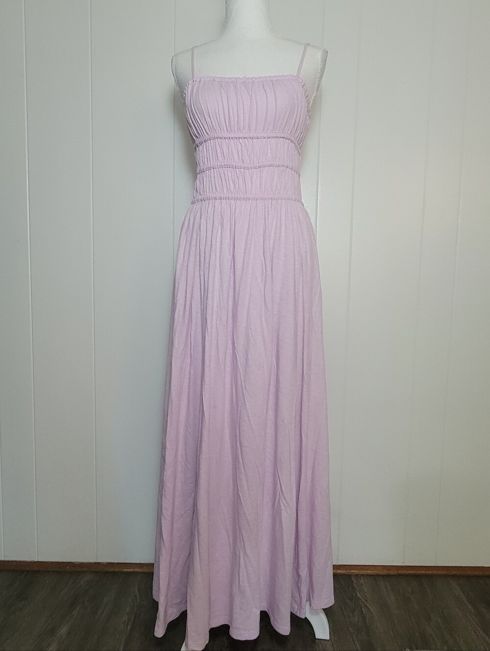 NWT American Eagle Outfitters Sunchaser Knit Smocked Bodice Midi Dress Cotton S - Picture 5 of 14